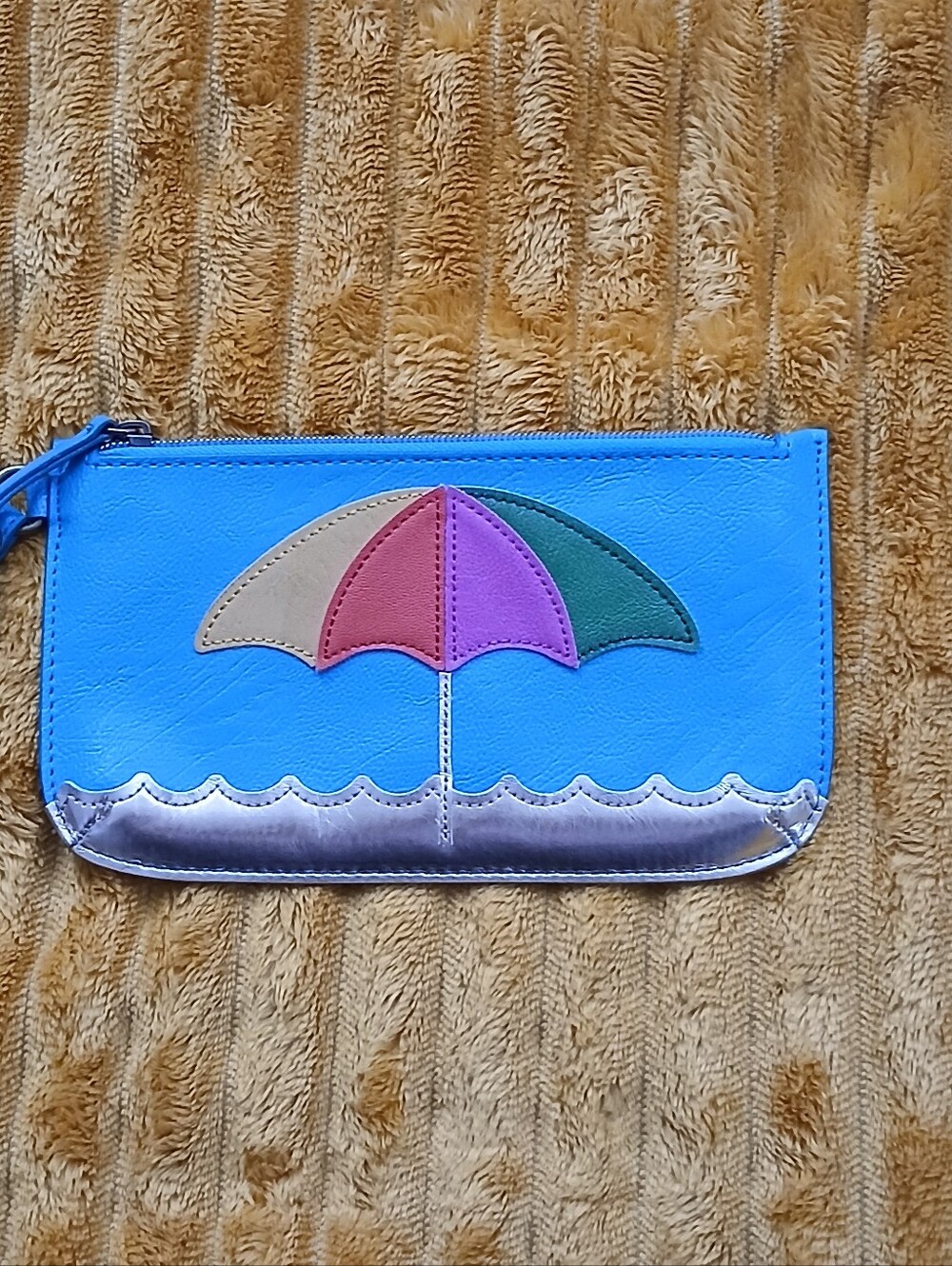 Relic by Fossil Wristlet Blue Zip Wallet Summer Women’s Small Purse